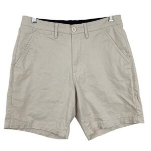 Eubi Sandy All Day Chino Shorts Stretch Cotton Casual Mens XS Khaki Beige